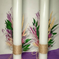 Lumanari cu plante uscate - model 4